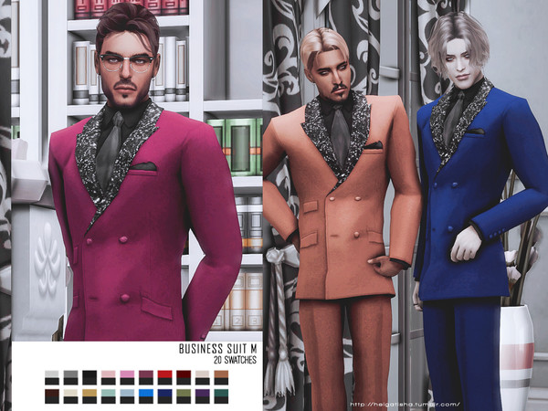 Sims 4 — helgatisha Business suit m by HelgaTisha — 20 swatches base game compatible custom thumbnail