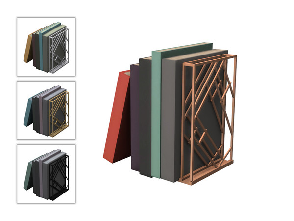 Sims 4 — Atlas Deco Books by sim_man123 — A decorative bookend holding up a few stray books.