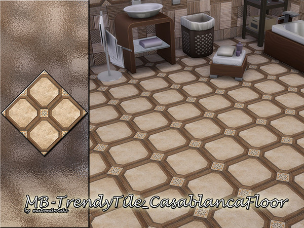 Sims 4 — MB-TrendyTile_CasablancaFloor by matomibotaki — MB-TrendyTile_CasablancaFloor, modern and elegant structural