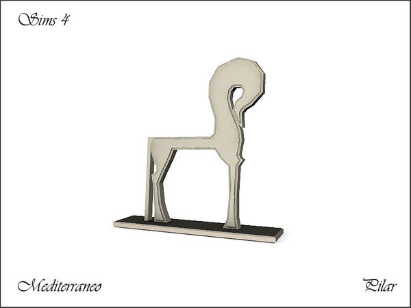 Sims 4 — Mediterraneo Sculpture by Pilar — The light of the Mediterranean