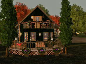Sims 3 — tiny green chalet by sgK452 — Adorable and tiny Chalet, for one person. Ideal for a single person who loves