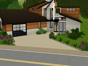 Sims 3 — Hollywood Hills by jparham2 — This contemporary home features open floorplan, 4 bedrooms, 2.5 bathrooms, loft