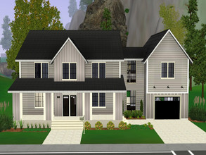 Sims 3 — Donelson by jparham2 — This New American home features 3-4 bedrooms, 3 bathrooms, open floorplan on main level,