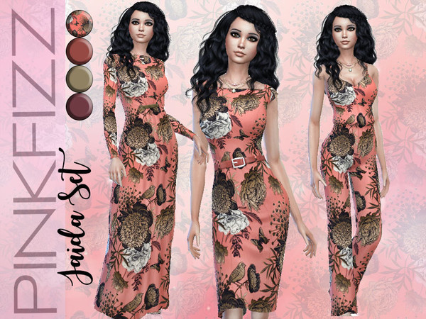 Sims 4 — Jaida Set - Vintage Glamour Needed by Pinkfizzzzz — Gorgeous vintage style set for the more classic Sim!
