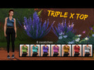 Sims 4 — Triple X Top by TheGosch — Triple X Top - female - teen to elder - 8 colors