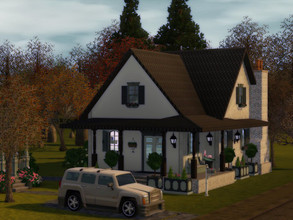 Sims 3 — Blue Cottage by sgK452 — Luxury car, you need rich sims to live in this house, and yet it is not a castle !!!