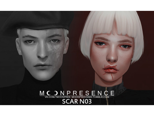 Sims 4 — Scar N03 by Moon_Presence — - all genders; - all ages; - base game compatible; - HQ mod compatible; - tattoo