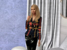 Sims 4 — TOKSIK AFIRE PLAID RECOLOR (MESH REQUIRED) by LOLA_WEST — Hi, Look at my new recolor of TOKSIK AFIRE BLAZER Mesh