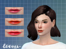 Sims 4 — Korean Glossy Gradient Lips by loonu — Created for: The Sims 4 - Has icon in CAS. - 4 colors. - For elders,