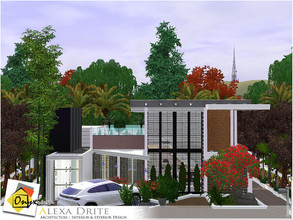 Sims 3 — Alexa Drite by Onyxium — On the first floor: Living Room | Dining Room | Kitchen | Adult Bedroom | Bathroom |