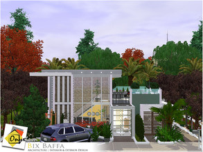 Sims 3 — Bix Baffa by Onyxium — On the first floor: Living Room | Dining Room | Kitchen | Adult Bedroom | Bathroom | Park