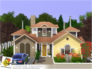 Sims 3 — Lithium Laguna by Onyxium — On the first floor: Living Room | Dining Room | Kitchen | Bathroom | Adult Bedroom |