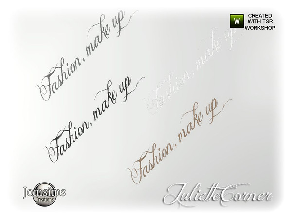 Sims 4 — Juliette corner  wall sticker 2 by jomsims — Juliette corner wall sticker 2