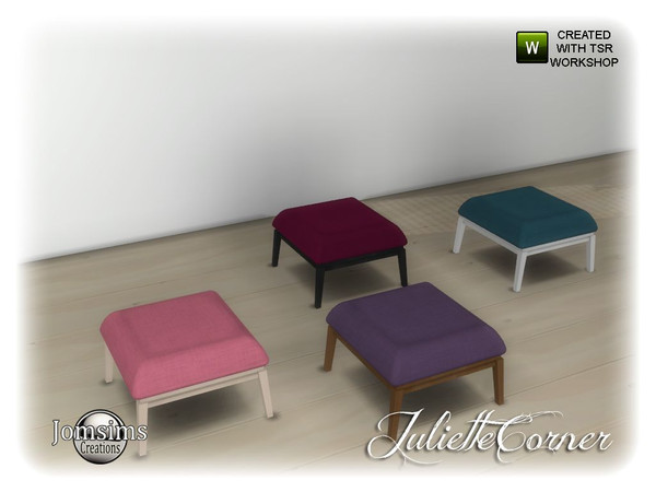 Sims 4 — Juliette corner seat by jomsims — Juliette corner seat