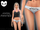Sims 4 — Animal Themed Panties | Re-color CC by simmer-in-pink — Cute underwear that will make your day a little happier.