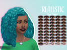 Sims 4 — Realistic Eye Colors - default replacements by trixsters — They're default replacements and replace every base