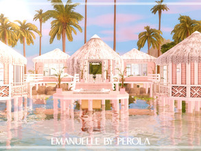 Sims 3 — Emanuelle by perolasims — Beautiful submerged house with: - a bedroom; - a bathroom; - a kitchen; - a living
