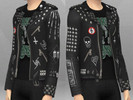 Sims 4 — goth jacket by gremlins696 — male only marilyn manson jacket