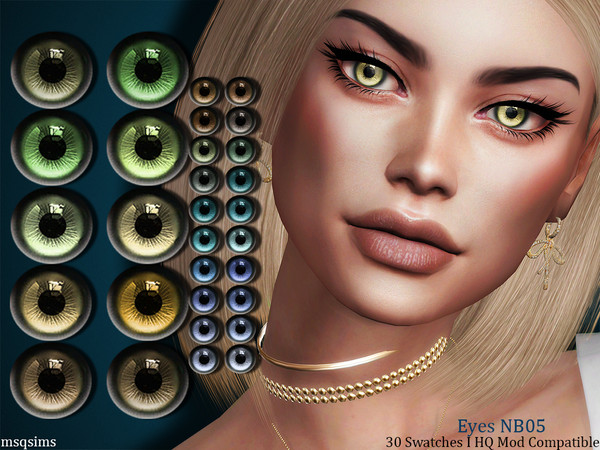 Sims 4 — Eyes NB05 by MSQSIMS — - All Genders - All Ages - 30 Colors - Facepaint Category - Custom Thumbnail - HQ Mod