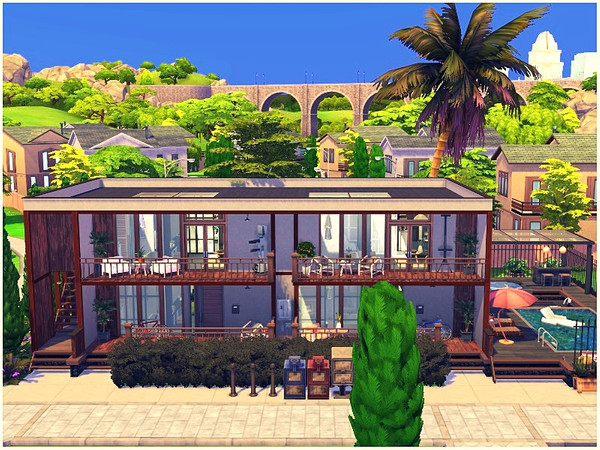 Sims 4 — LUX STUDENT STUDIO by lotsbymanal — A luxury student studio... There is four studios each one of them have a