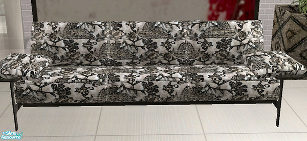 Sims 2 — TC 70 Black Silk sofa by H3wwy — Texture challenge 70, a classy modern room to please your metropolitan Sims