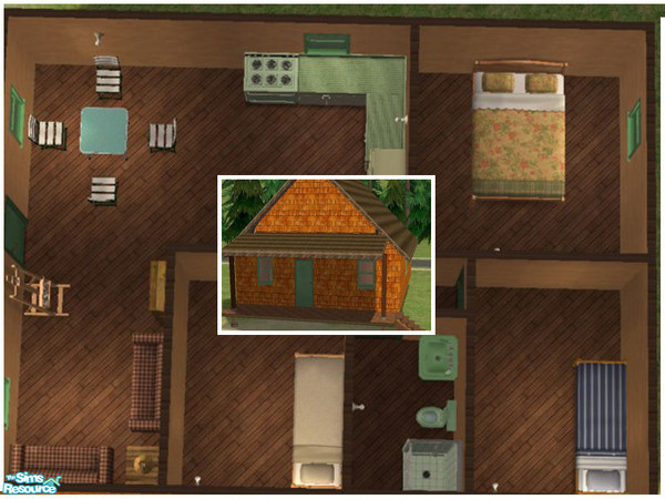 Sims 2 — Chic Shack by eastcoaster_7 — Looking for a low-budget vacation getaway for the whole family? This quaint