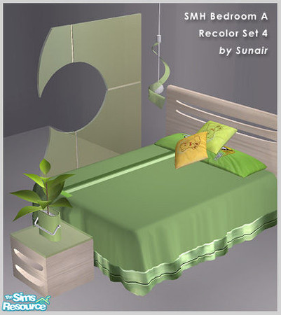 Sims 2 — SMH Bedroom A - Recolor set 4 by Sunair — SMH Bedroom A - Recolor set 4 (nature)
