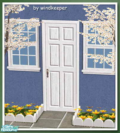 Sims 2 — Long Island Door 3 by Windkeeper — Linked to Long Island Door for colors. Requires that file to work.