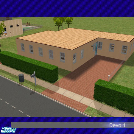 Sims 2 — Devo 1 by simmyfan2852 — A small, simple, one story house, perfect for a small family.