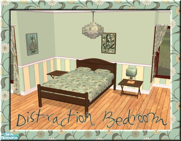 Sims 2 — Distraction Bedroom by jeni — Another of a series of mini sets based on the design named Sixty-One! This one