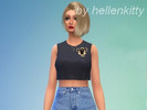 Sims 4 — Black Bulls top by hellenkitty — Hi. This is my first mod: A Black Bulls top from anime series Black Clover. You