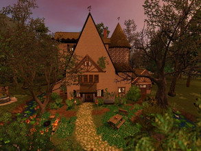 Sims 3 — Witch Cottage by susancho932 — A cozy cottage in the deep woods of the Magical World. Is a human girl living