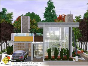 Sims 3 — Tahitian Matrix by Onyxium — On the first floor: Living Room | Dining Room | Kitchen | Adult Bedroom | Bathroom