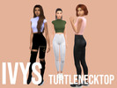 Sims 4 — TurtleNeck Top by I_V_Y_S — YA/A/Teen 10 Colors No Recoloring