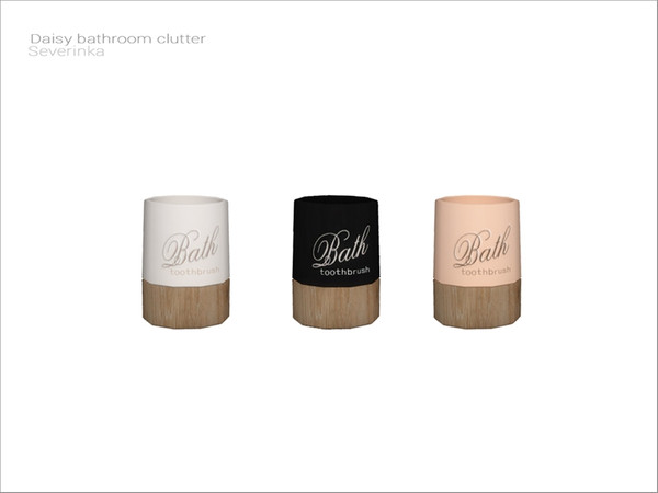 Sims 4 — [Daisy bathroom clutter] - toothbrush holder by Severinka_ — Toothbrush holder From the set 'Daisy bathroom