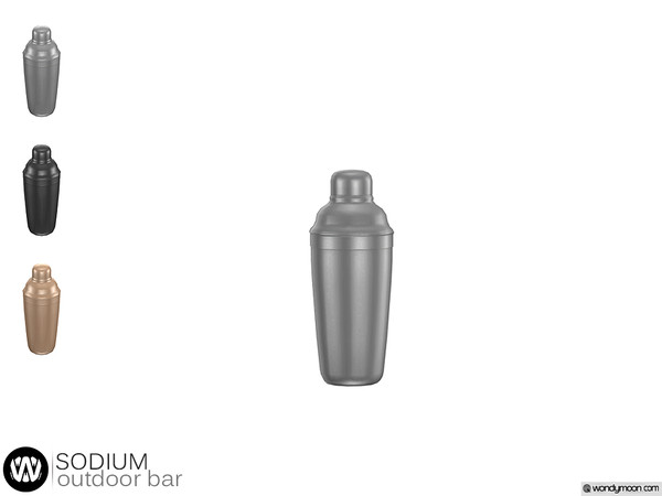 Sims 4 — Sodium Cocktail Shaker by wondymoon — - Sodium Outdoor Bar - Cocktail Shaker - Wondymoon|TSR - Creations'2020