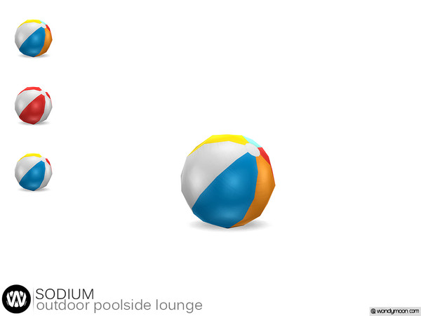 Sims 4 — Sodium Sea Ball by wondymoon — - Sodium Outdoor Poolside Lounge - Sea Ball - Wondymoon|TSR - Creations'2020