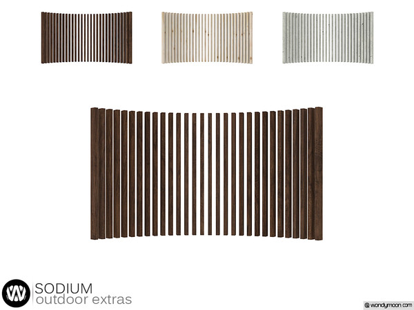 Sims 4 — Sodium Curved Garden Panel by wondymoon — - Sodium Outdoor Extras - Curved Garden Panel - Wondymoon|TSR -
