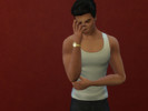 Sims 4 — Facepalm Pose by RaineSims123 — A single facepalm pose for men to be used with Andrews Pose Player. (links in