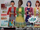 Sims 4 — University Dress Recolor by Shannanigan — 