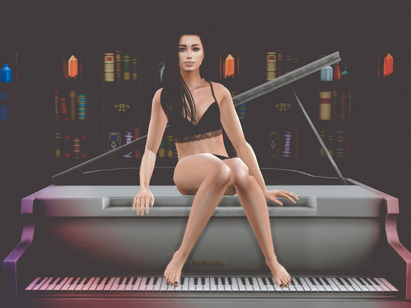 Sims 4 — Piano pose by isimswho — Piano pose x8 