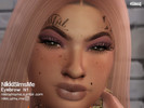 Sims 4 — Eyebrow N1 by nikkisimsme — Eyebrows with mainly dark colors Teen-Elder custom thumbnail 9 swatches HQ