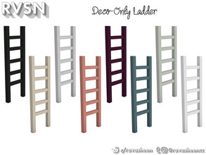 Sims 4 — That's What She Bed - Deco Ladder by RAVASHEEN — Part of the 'That's What She Bed' series, this ladder features
