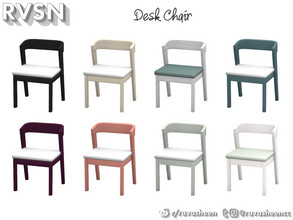 Sims 4 — That's What She Bed - Mini Desk Chair by RAVASHEEN — Inject some fashion sense into your 9-5 or homework time.