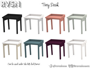 Sims 4 — That's What She Bed - Mini Desk by RAVASHEEN — This mini desk features minimalism scales for small spaces and