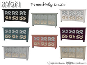 Sims 4 — That's What She Bed - Mirrored Dresser by RAVASHEEN — Part of the 'That's What She Bed' series, this mirrored