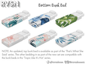 Sims 4 — Sleep On It - Lower Mattress by RAVASHEEN — Single mattress that can be paired with any bed frame. Bedding comes