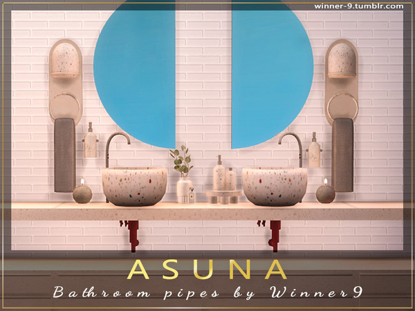 Sims 4 — Asuna Bathroom pipes by Winner9 — Bathroom pipes from my bathroom set Asuna, you can find it easy in your game