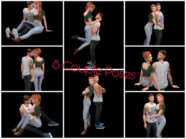 Sims 4 — Couple Poses by Un1con35 — How to use: You will need the Andrew's Pose Player and Teleport Any Sim: - Pose