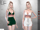 Sims 4 — LF - Top and Shorts by lyta_br — Beautiful top and shorts set. 4 colors. I hope you have fun, and if you have